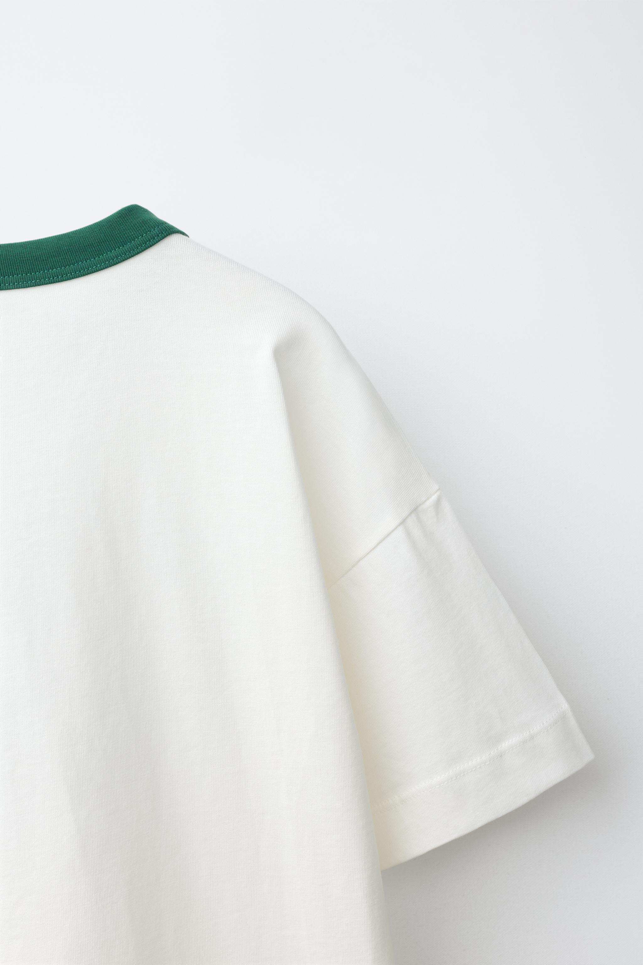 T-SHIRT À IMPRIMÉ CONTRASTÉ